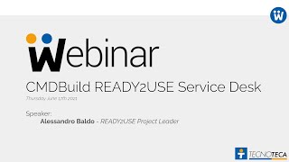 Webinar CMDBuild READY2USE Service Desk [upl. by Lynnell]