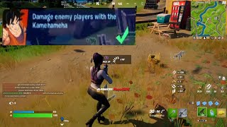 Damage enemy players with the Kamehameha fortnite [upl. by Aniarrol]