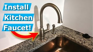 How To Install Kitchen Faucets DIY Plumbing Tips [upl. by Devon]