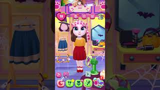 My talking Angela 2  dress cosplay  reddish yellow  Queen shorts funnymoments [upl. by Aret]