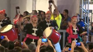 Begin Ryukyu Koku Matsuri Daiko  Sanshin No Hana 三線の花  13º Okinawa Festival 08112015 Parte 19 [upl. by Ahsekram]