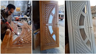 Beautiful 3D Carved Wooden Door  Masterpiece Woodworking Design [upl. by Enriqueta]