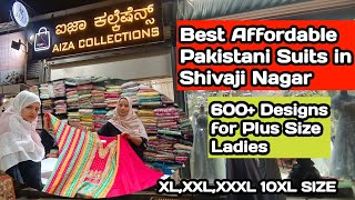 Shivaji Nagar Commercial Street Plus Size Pakistani Dress Collection Bangalore [upl. by Aerdma]