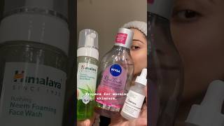 My morning skin care routine 🫧🦋❤️ secret behind glowing skin skincare beauty dailyvlog shorts [upl. by Alenson]