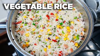 How to make vegetable rice like a pro  The cooking nurse [upl. by Chor]