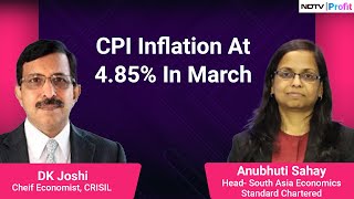 March CPI Inflation At 10Month Low  NDTV Profit [upl. by Nomla]