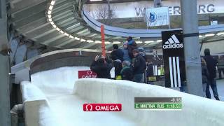 FIBT  Womens Skeleton World Cup 20132014  Winterberg Heat 2 [upl. by Holleran]