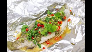 Thai Steamed FIsh Recipe [upl. by Nami]