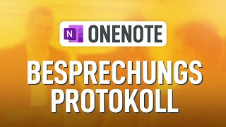 📝 Besprechungsprotokoll in OneNote So beeindruckst Du Deine Kollegen [upl. by Alihs]