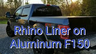 Rhino Liner on Aluminum F150 [upl. by Adiel]