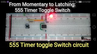 555 Timer  555Timer as a toggle switch  Bistable mode  Electronic in Pashto [upl. by Nosyk968]