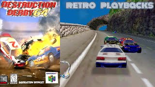 Destruction Derby 64  Nintendo 64 RGB MOD Retrotink 5x PRO [upl. by Aisayt157]