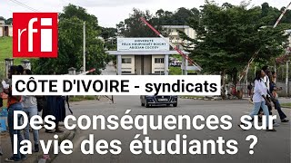 Côte d’Ivoire  dissolution des syndicats étudiants • RFI [upl. by Eilerua]