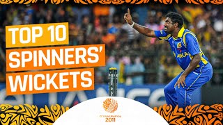 Top 10 Spinner Wickets  CWC11Rewind [upl. by Robinet]