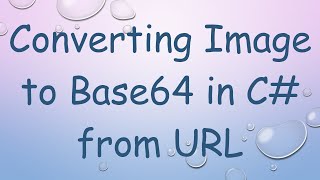 Converting Image to Base64 in C from URL [upl. by Aicirpac]