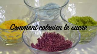 Comment réaliser un sucre coloréطريقه سهله لكيفيه تلوين السكر [upl. by Ricarda]