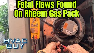 16 Year Old Rheem Gas Pack Has Seen Better Days hvacguy hvaclife hvactrainingvideos [upl. by Reivaxe]