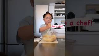 3yearold Sutan promoted from assistant to chef shorts [upl. by Suqram30]