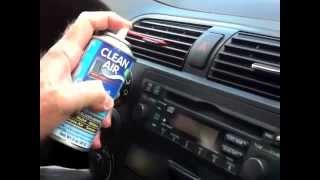 Clean Air Duct Treatment  How to chemically neutralize odors in your car [upl. by Rezeile]