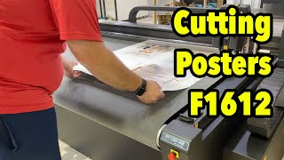 Cutting posters on Summa f1612 flatbed cutter [upl. by Martinez715]