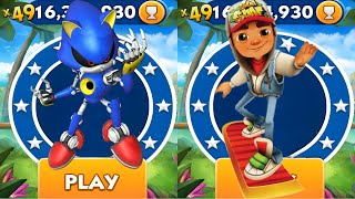 Sonic Dash  Metal Sonic vs Subway Surf vs All Bosses Zazz Eggman  All Characters Unlocked [upl. by Ciel]