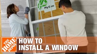 How to Install a Window  Window Removal amp Installation  The Home Depot [upl. by Idnahr144]