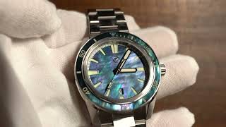 ZELOS SWORDFISH 42 SS Double MOP  White Glove Watch Review 🥊 [upl. by Felicity559]