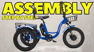 Mooncool TK1 FAT 20 Tricycle Ebike Assembly StepbyStep Guide [upl. by Aisiat]