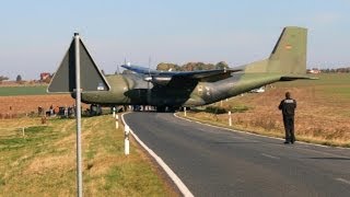 Transall C 160 Überflug und Landung in Ballenstedt [upl. by Ettelloc]