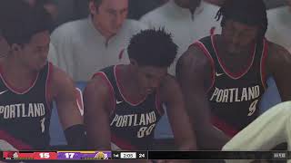 NBA 2K24 Portland at LA Lakers [upl. by Noelle]