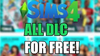 The Sims 4 ALL DLC PACKS for FREE  How I Got Sims 4 Expansion Packs for FREE [upl. by Maxi]