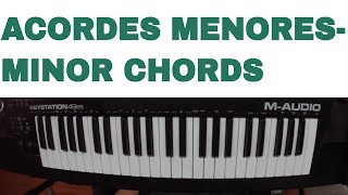 Acordes Menores en Piano  Minor Chords in Piano 2017 [upl. by Jenkins562]