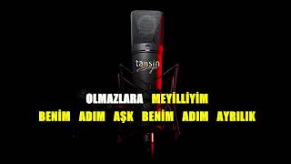 Sibel Can  Benim Adım Aşk  Karaoke  Md Altyapı  Cover  Lyrics  HQ [upl. by Settle]