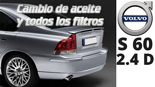 Cambio de aceite y filtros de un volvo S60 24D del 2003 [upl. by Aniled]