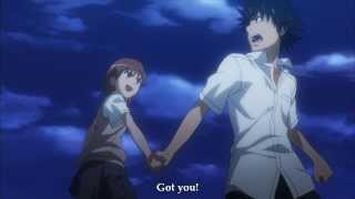 Railgun  Misaka fights Touma English Subs [upl. by Marin275]