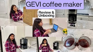 ☕️🎄🎁GEVI COFFEE MAKER REVIEW amp UNBOXINGBLACK FRIDAY COFFE MAKER DEALSCOFFEE MAKER GEVI REVIEWGEVI [upl. by Fritts]