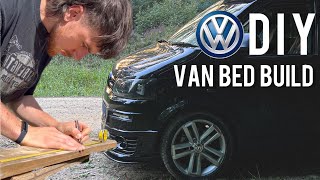 DIY VAN BED BUILD  VW TRANSPORTER T51 [upl. by Asilrac]