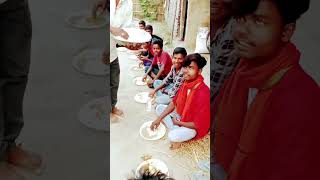 Gaon ka bhoj comedy funny bhojpuri aashishyadavmaghisong song love trending video 2025 ka [upl. by Demeyer]