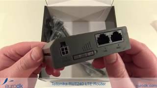 Teltonika RUT240 LTE Router  QUICK UNBOXING amp SPECIFICATIONS 4K [upl. by Vudimir]