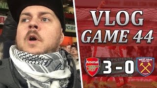 Arsenal 3 v 0 West Ham  Its Nice To Get Back To Winning Ways  Matchday Vlog  Game 44 [upl. by Ronyam522]