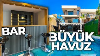 106 BAR SAUNA HAMAM ev turu Özel Havuzlu Satılık Villa Kuşadası [upl. by Euv]