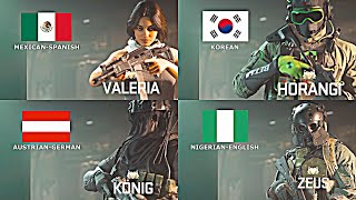 Warzone 2  Operators Speak their Native Languages [upl. by Blackburn]