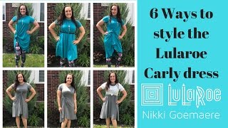 How to style your Lularoe Carly dressIncluding the flower knot [upl. by Atsillac]