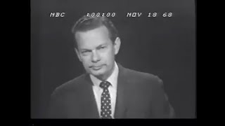 The HuntleyBrinkley Report November 18 1968 [upl. by Iaj]