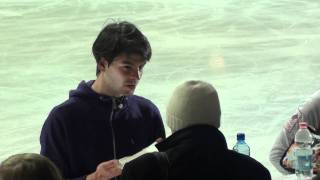 Stephane Lambiel  EC 2011  practice EX  part1 [upl. by Nairred501]