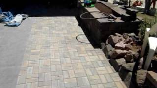 Installing Pavers Front Porch Remodel [upl. by Airretnahs]