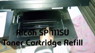 Ricoh SP 111SU Toner Cartridge Refill Low cost Refill Powder [upl. by Low]