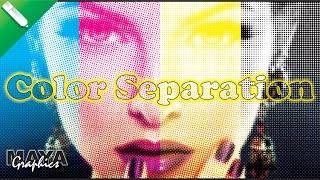 Color Separation for Screen Printing in Coreldraw  CMYK Color Separation tutorial [upl. by Crudden]