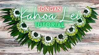 How to Make a Tongan Kahoa Lei [upl. by Gnidleif]