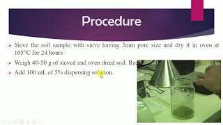 Lab 4 Soil texture by hydrometer method [upl. by Otho]